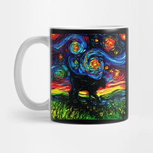 Black Cat Night 4 Mug